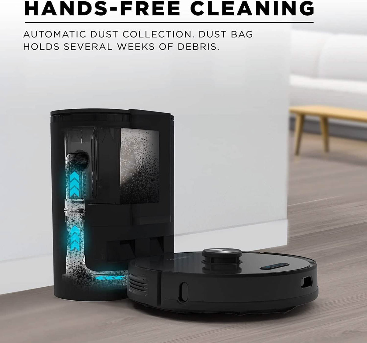 iHome AutoVac Nova Self Empty Robot Vacuum