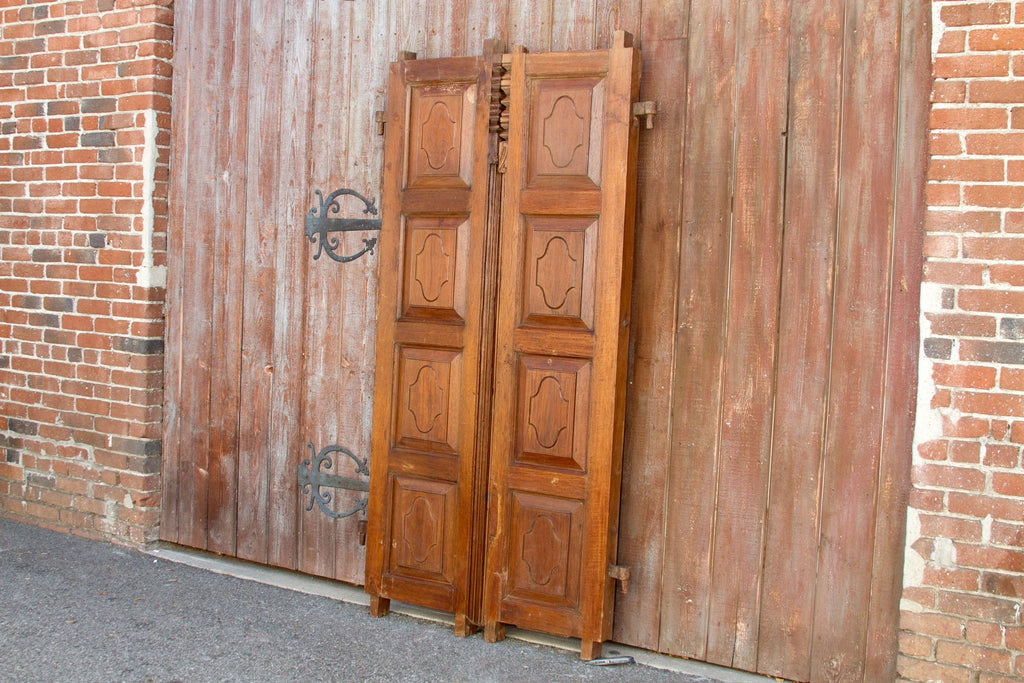 Antique Teak Indo-Portguese Carved Doors