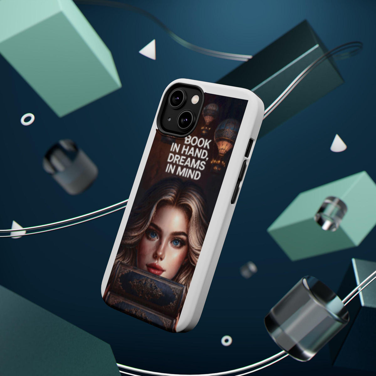 Book In Hand Dreams In Mind phone case | magnetic impact-resistant case
