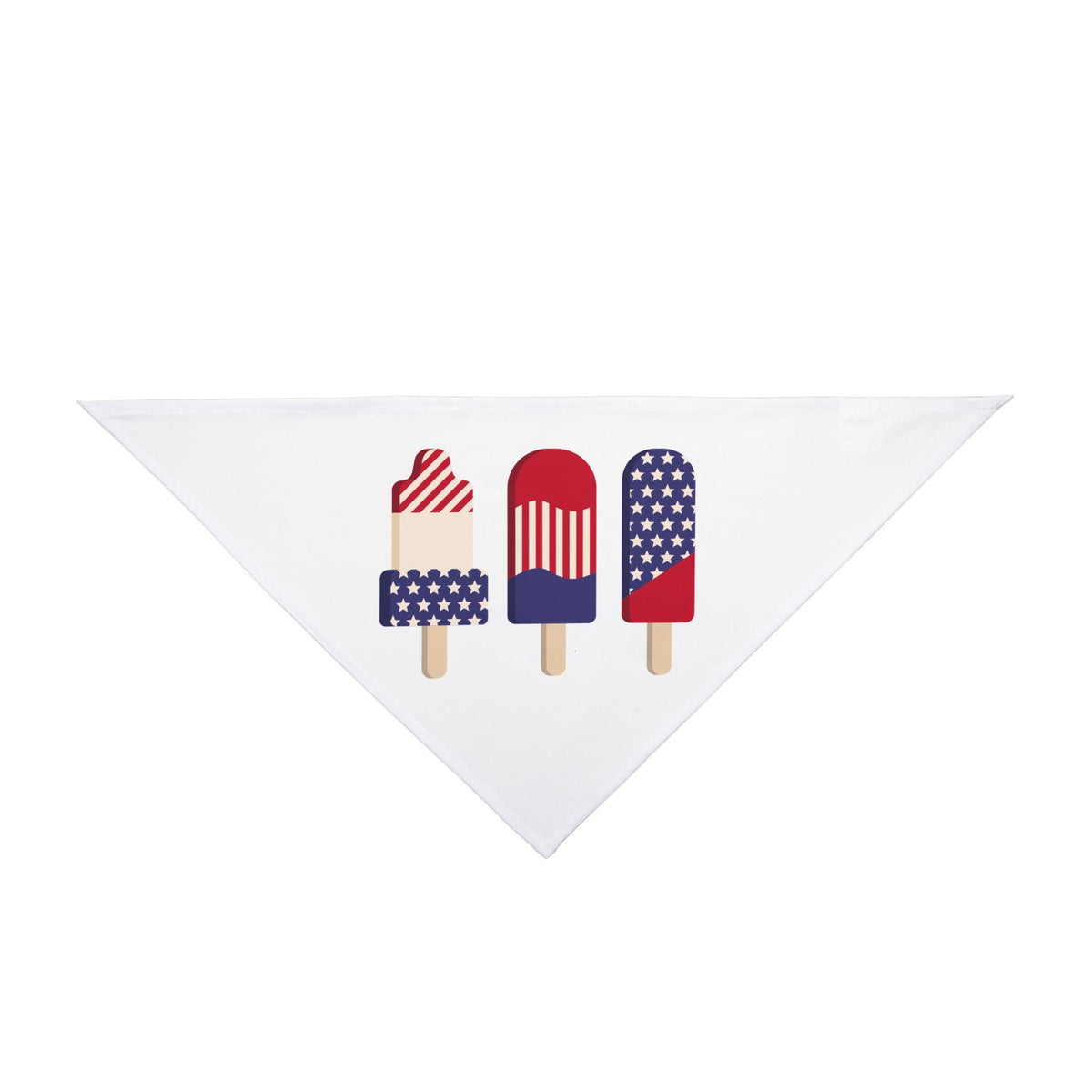 Patriotic Popsicles Pet Bandana | 4th of July Americana Dog Bandana
