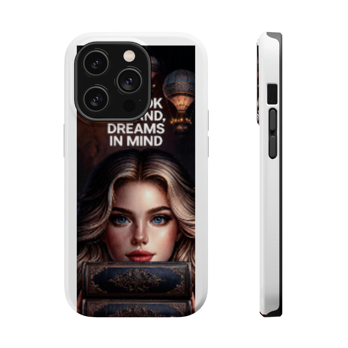 Book In Hand Dreams In Mind phone case | magnetic impact-resistant case