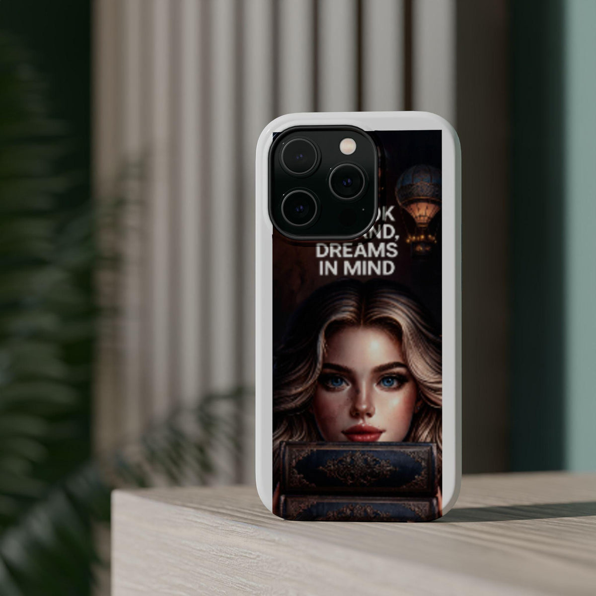 Book In Hand Dreams In Mind phone case | magnetic impact-resistant case