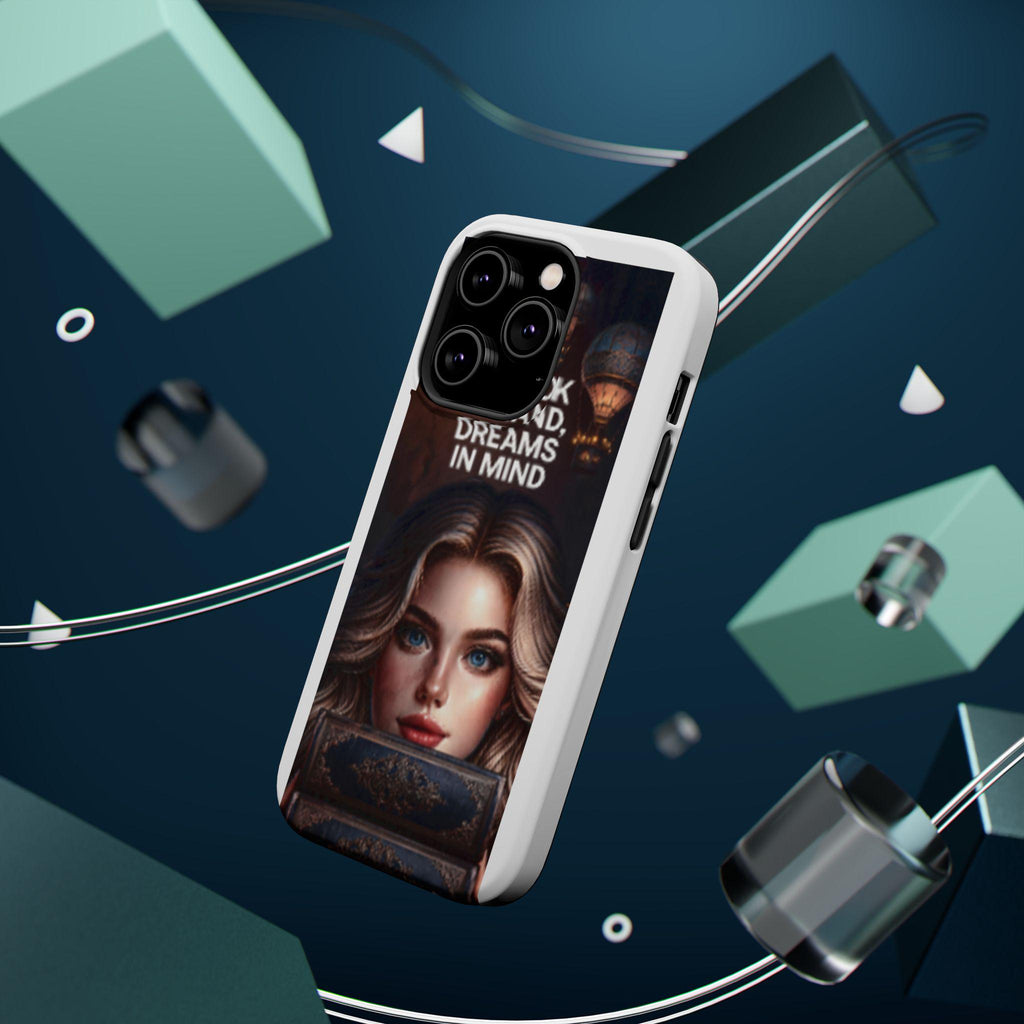 Book In Hand Dreams In Mind phone case | magnetic impact-resistant case