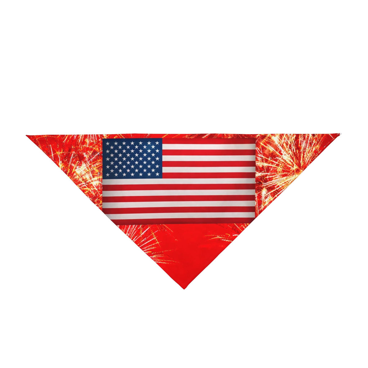 American Flag Pet Bandana | Stars and Stripes Fireworks Bandana