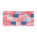 American Flag Fireworks Beach Towel | Patriotic Fourth of July Summer