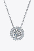 Sparkala™ Pendant Chain-Link Necklace (Platinum-Plated Fine Silver)