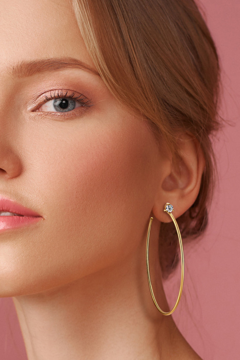 Adored 925 Sterling Silver Sparkala™ Hoop Earrings (Platinum-Plated Fine Silver)
