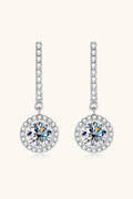 2 Carat Sparkala™ Platinum-Plated 925 Sterling Silver Drop Earrings
