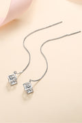 2 Carat Sparkala™ Rhodium-Plated Pure Sterling Silver Threader Earrings