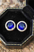 Contrast 2 Carat Sparkala™ Platinum-Plated Stud Earrings