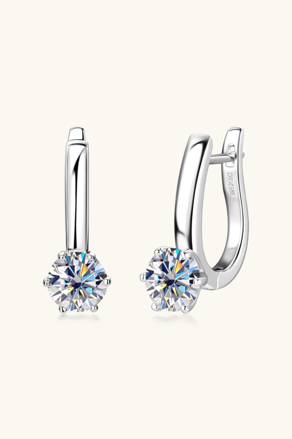 2 Carat Sparkala™ Platinum-Plated 925 Sterling Silver Earrings