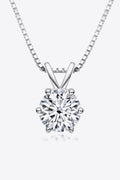 1 Carat Sparkala™ Pendant Necklace (Platinum-Plated Fine Silver)
