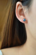 2 Carat Sparkala™ Four-Prong Platinum-Plated Earrings