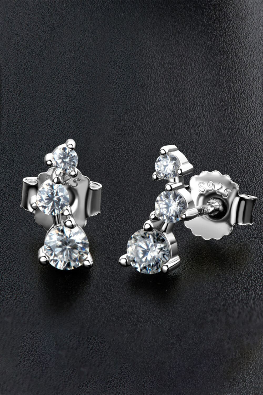 Adored Your Way Sparkala™ Stud Earrings (Platinum-Plated Fine Silver)