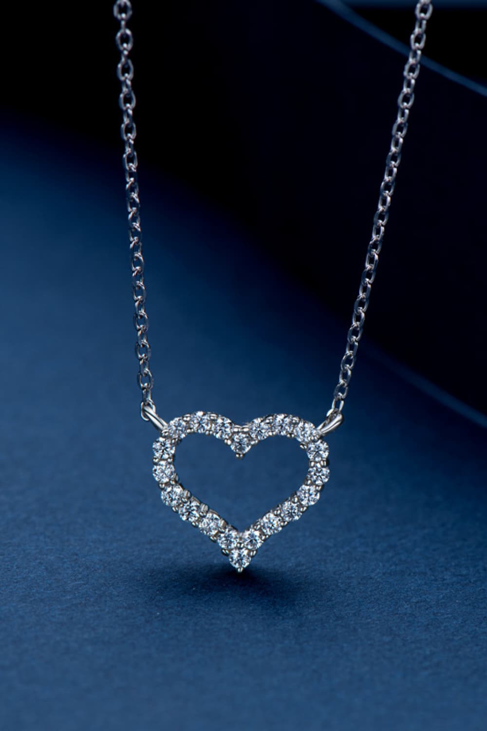 Adored Sparkala™ Platinum-Plated Heart Necklace