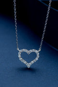 Adored Sparkala™ Platinum-Plated Heart Necklace