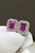 Shiny and Elegant 2 Carat Sparkala™ Stud Earrings (Platinum-Plated Fine Silver)