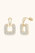 1.68 Carat Sparkala™ Platinum-Plated 925 Sterling Silver Drop Earrings