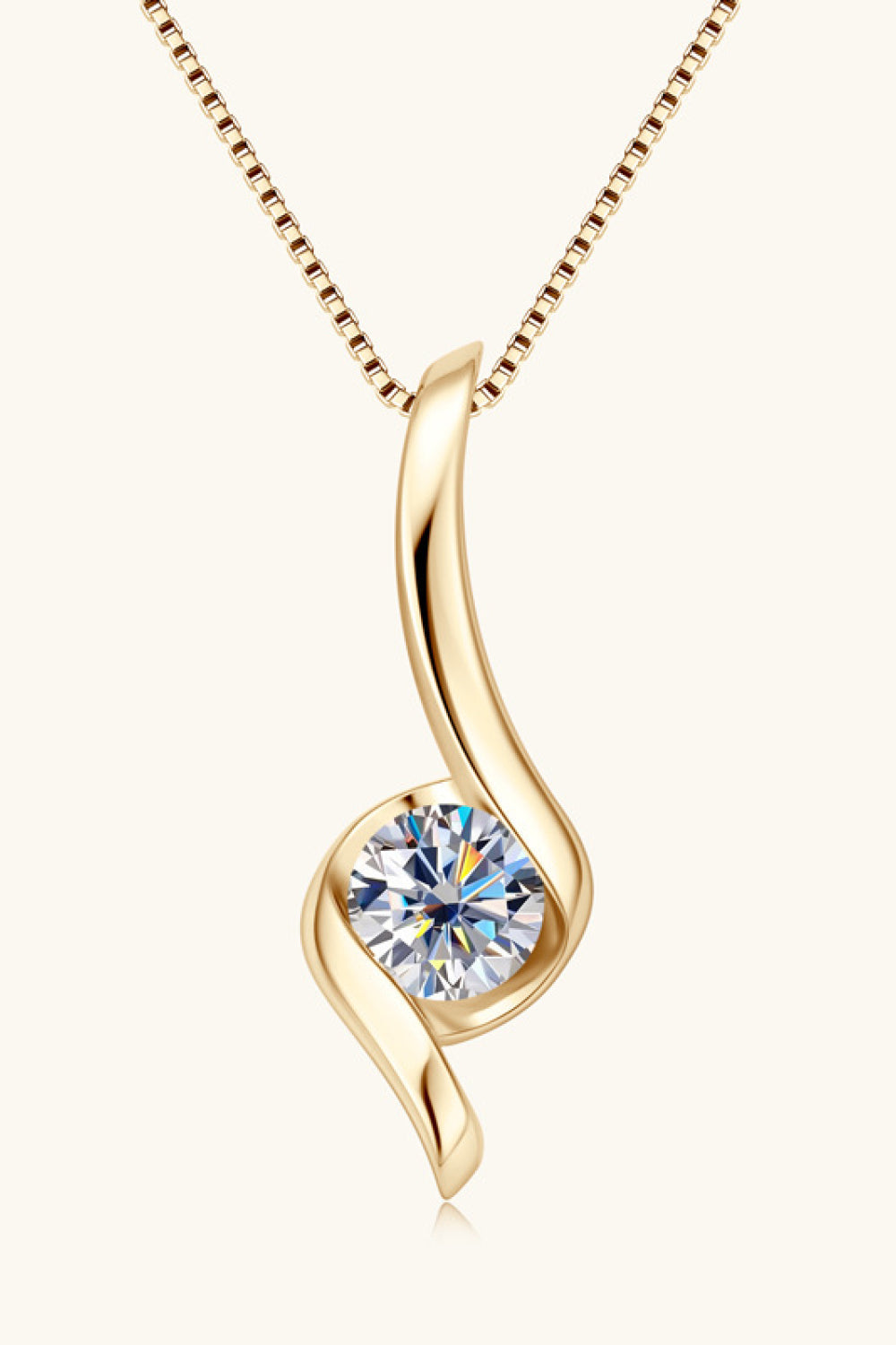1 Carat Sparkala™ Platinum-Plated 925 Sterling Silver Necklace