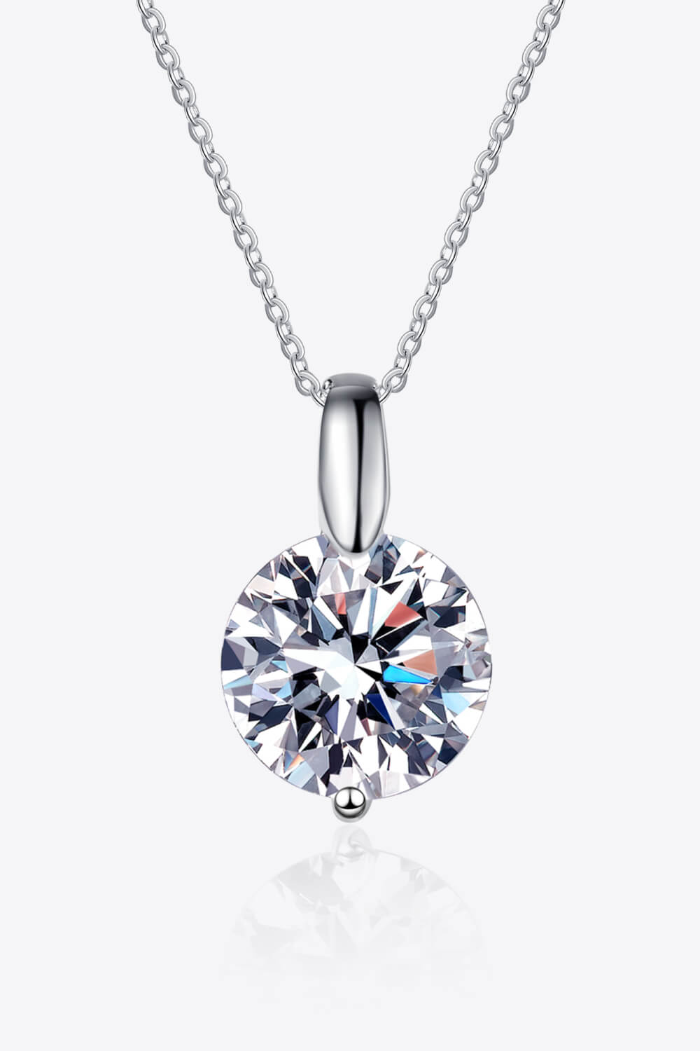 Minimalist Rhodium-Plated Pure Sterling Silver Sparkala™ Pendant Necklace