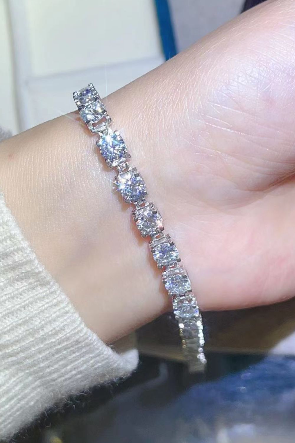10 Carat Sparkala™ Tennis Bracelet (Platinum over Pure Sterling Silver)
