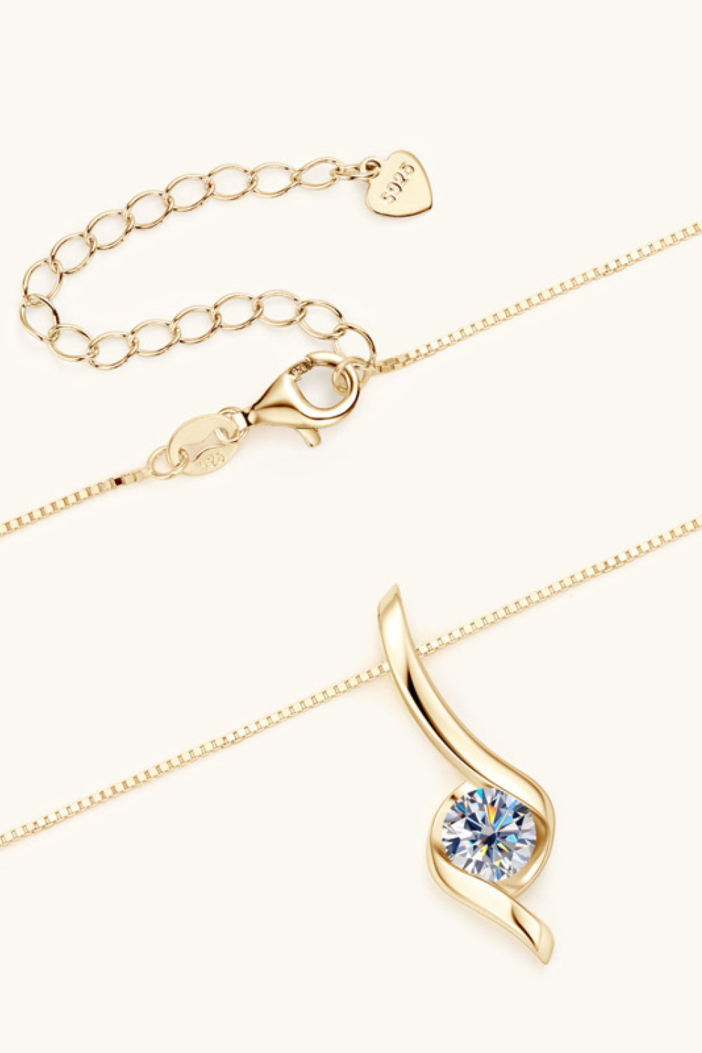1 Carat Sparkala™ Platinum-Plated 925 Sterling Silver Necklace