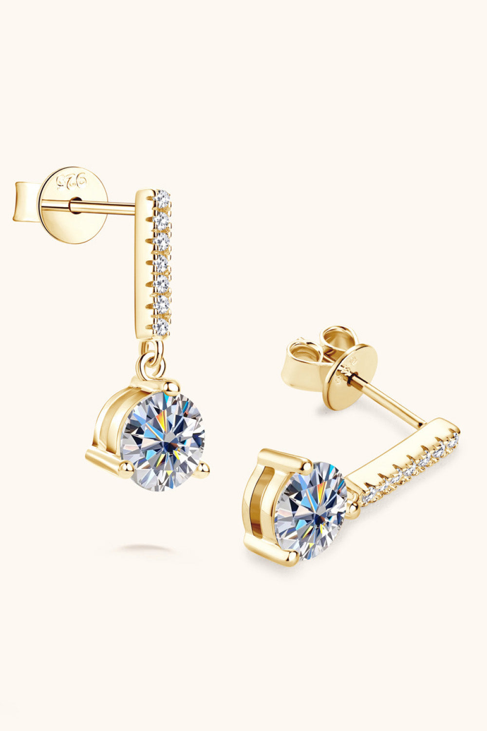 2 Carat Sparkala™ Platinum-Plated 925 Sterling Silver Drop Earrings