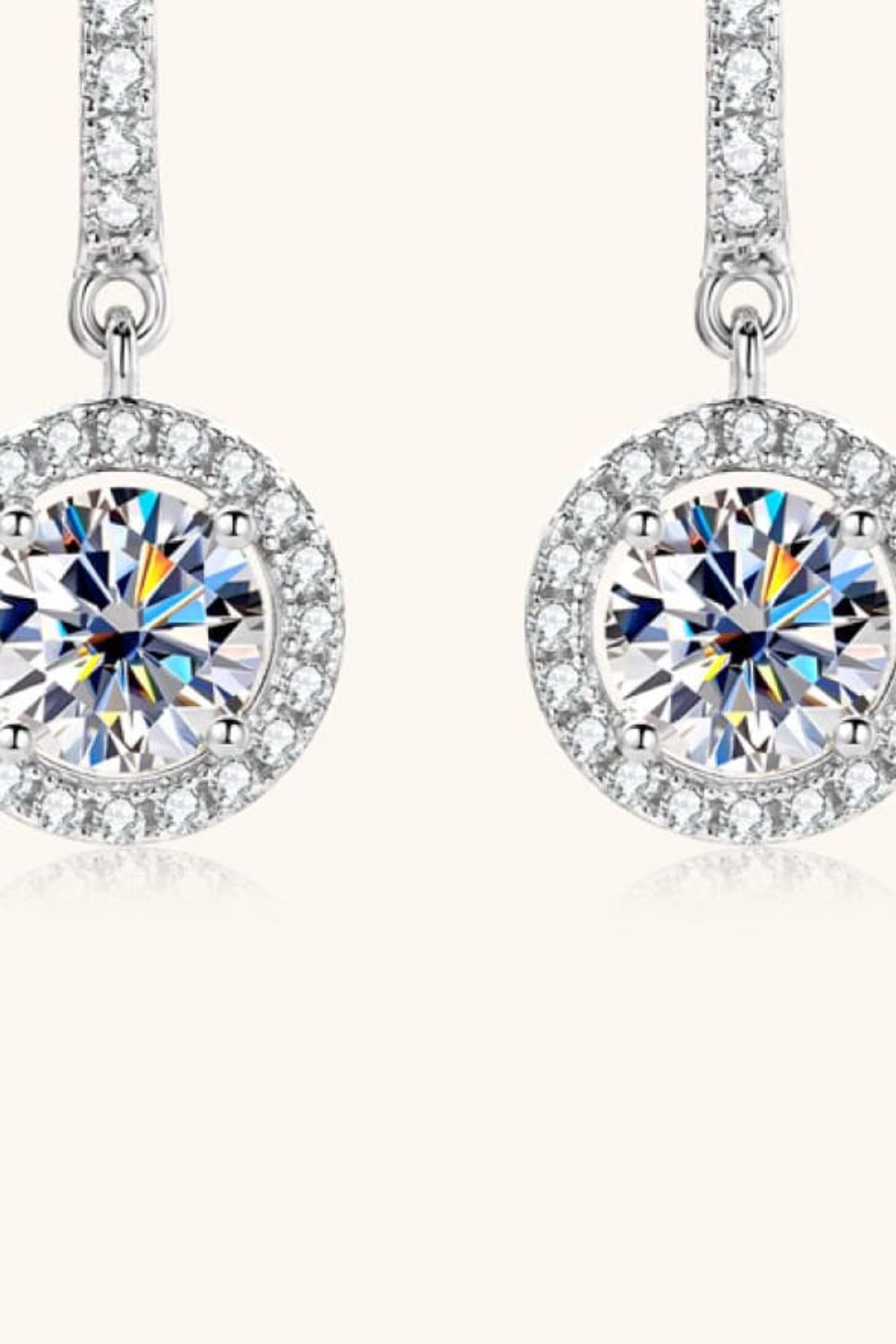 2 Carat Sparkala™ Platinum-Plated 925 Sterling Silver Drop Earrings