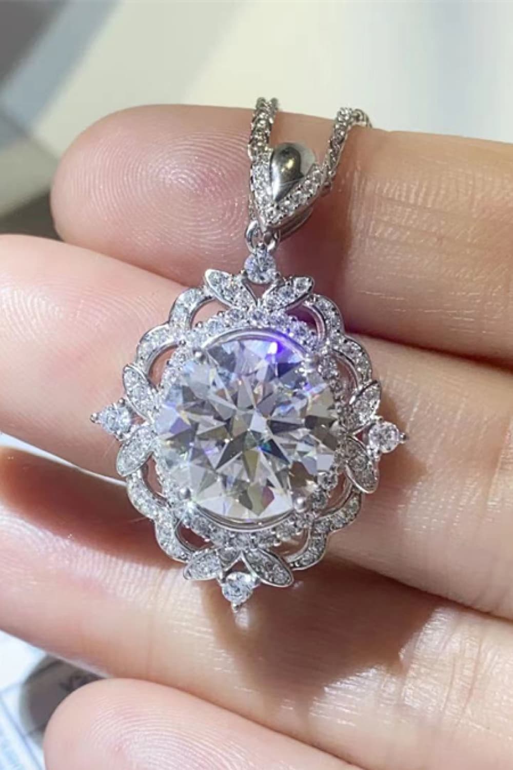 5 Carat Sparkala™ Platinum-Plated 925 Sterling Silver Necklace