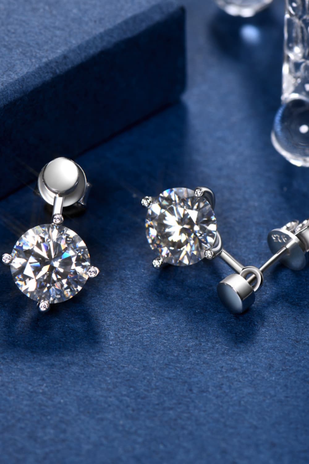 Adored 4 Carat Sparkala™ Drop Earrings (Platinum-Plated Fine Silver)