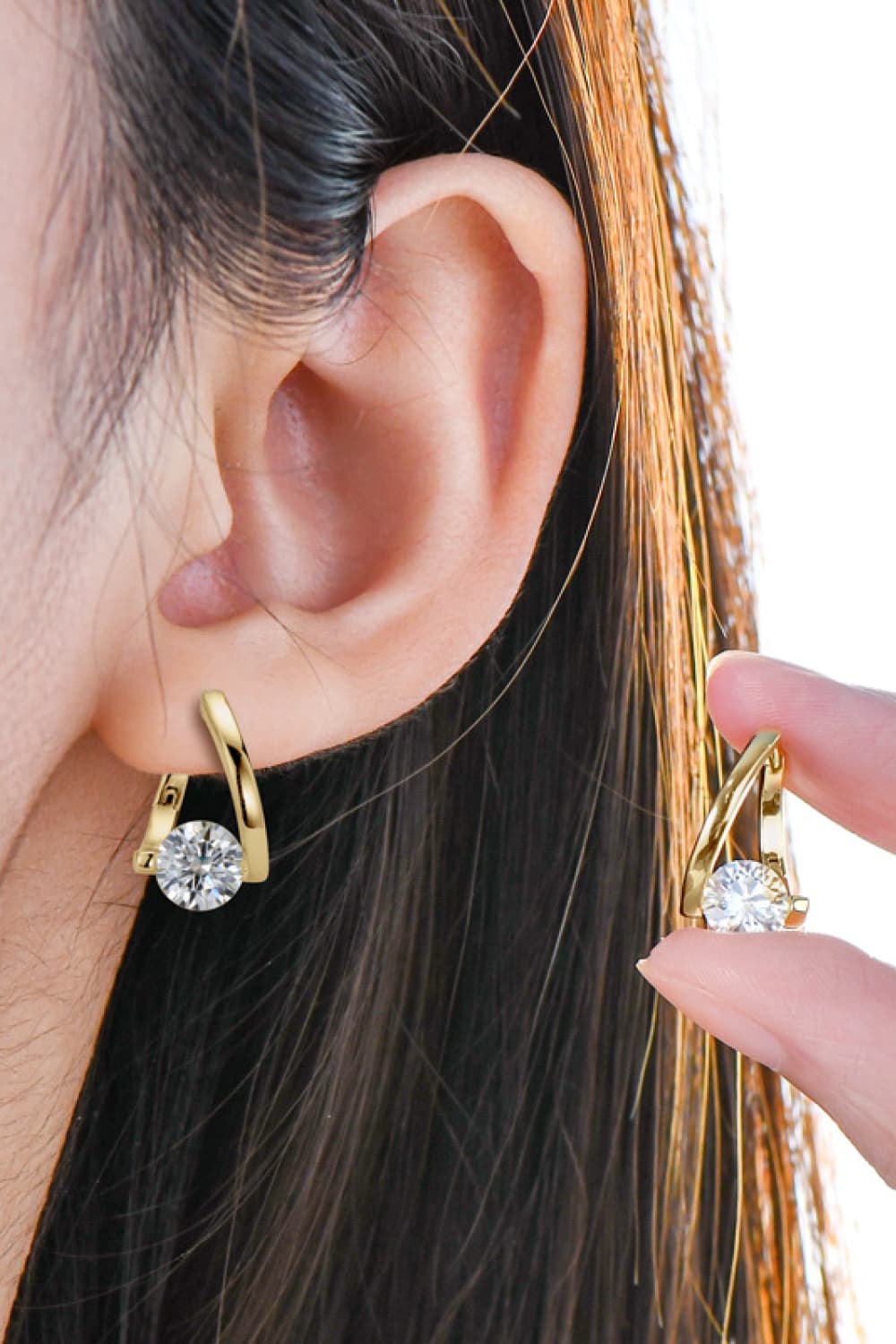 2 Carat Sparkala™ Platinum-Plated 925 Sterling Silver Heart Earrings