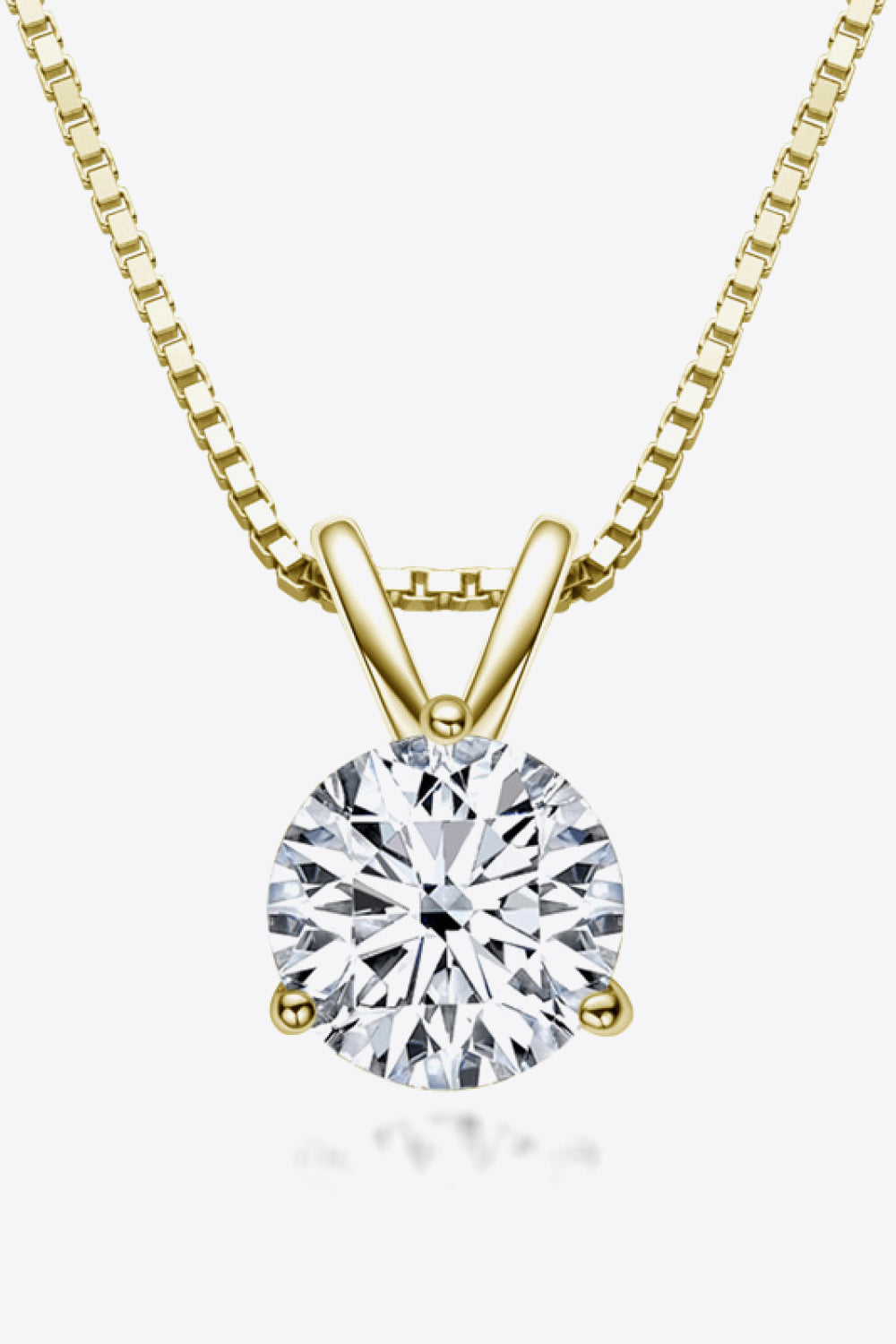 Adored Show Off 1 Carat Sparkala™ Pendant Necklace (Platinum-Plated Fine Silver)