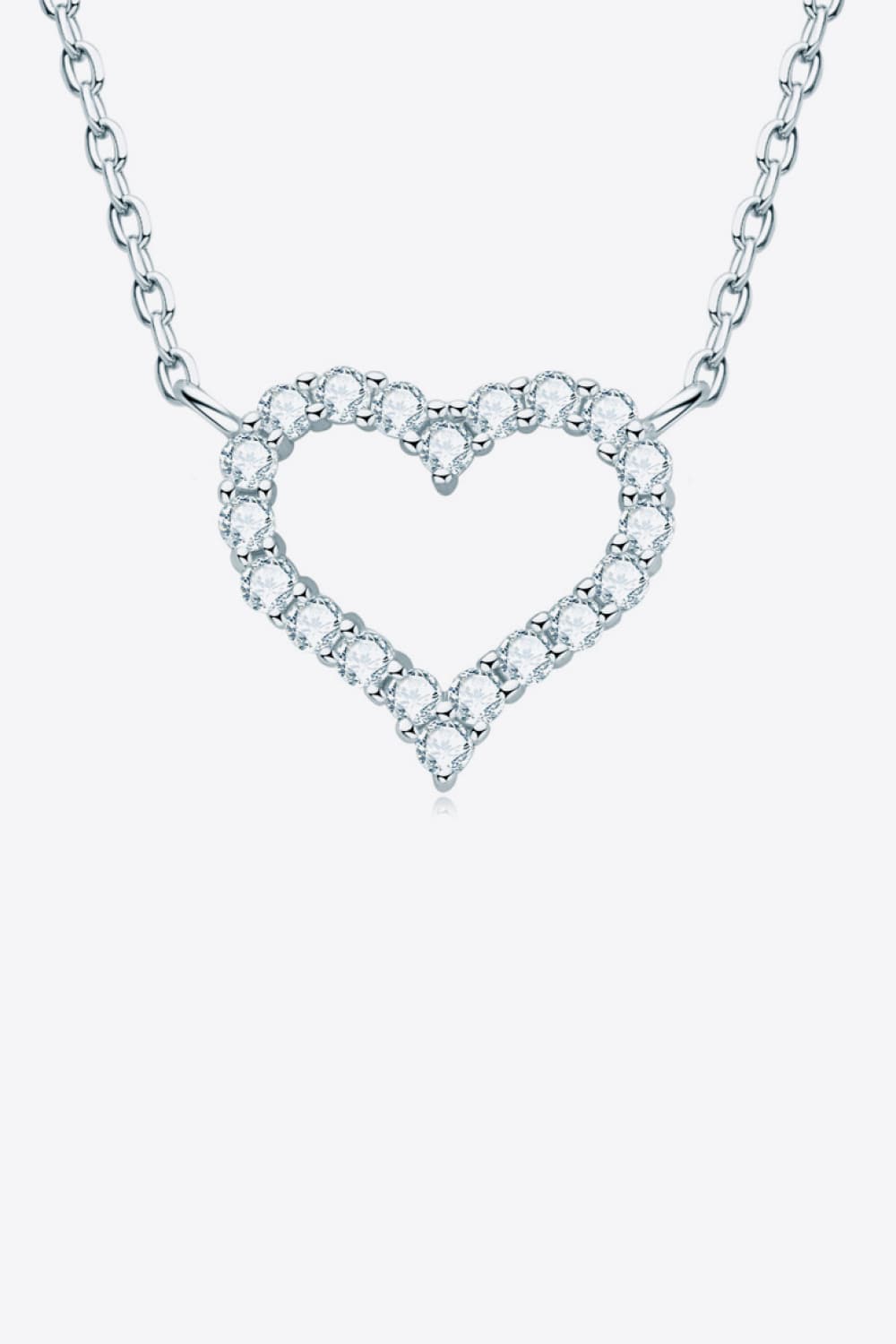 Adored Sparkala™ Platinum-Plated Heart Necklace