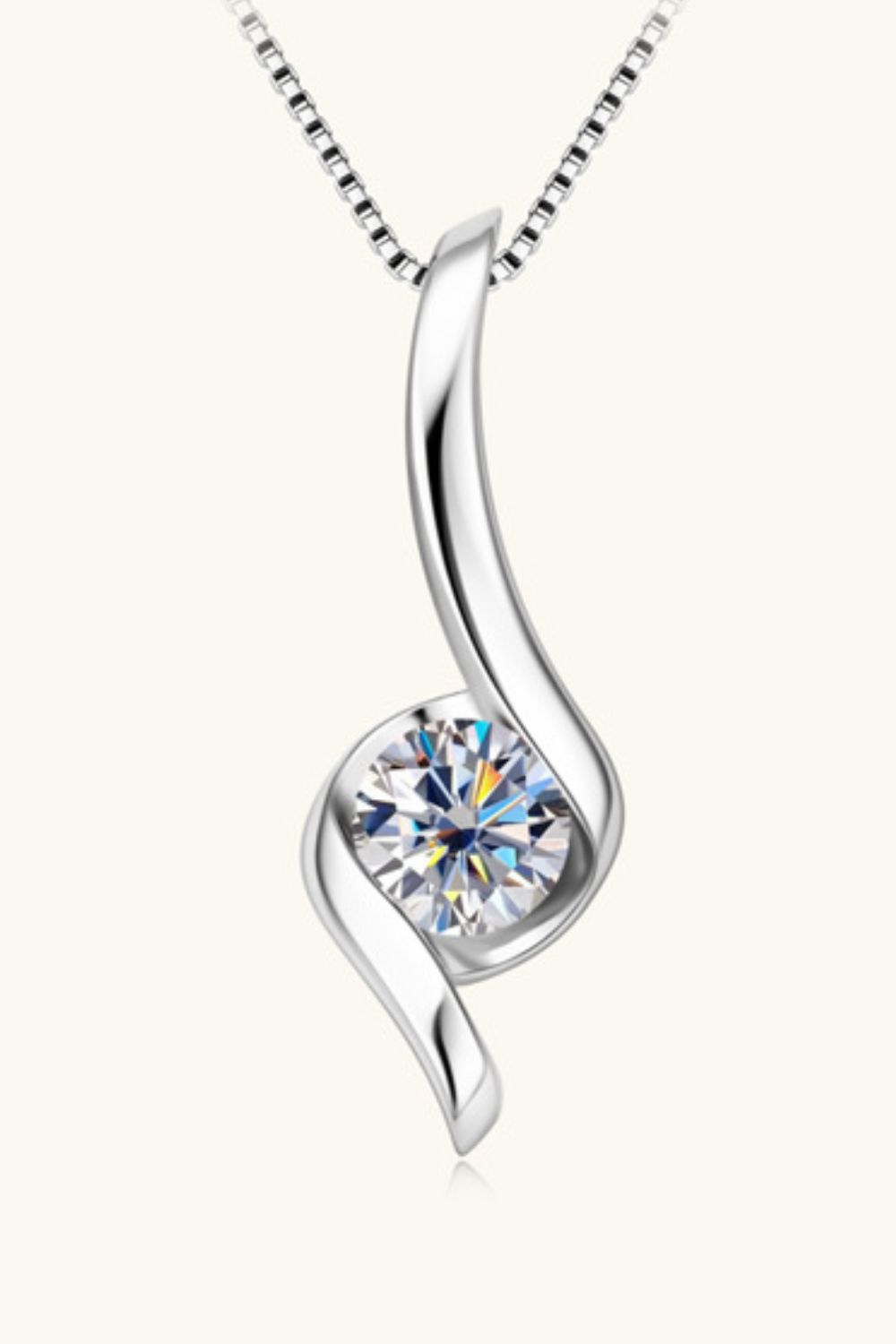 1 Carat Sparkala™ Platinum-Plated 925 Sterling Silver Necklace
