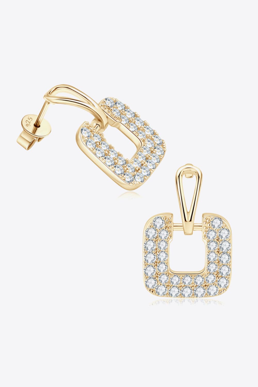 1.68 Carat Sparkala™ Platinum-Plated 925 Sterling Silver Drop Earrings