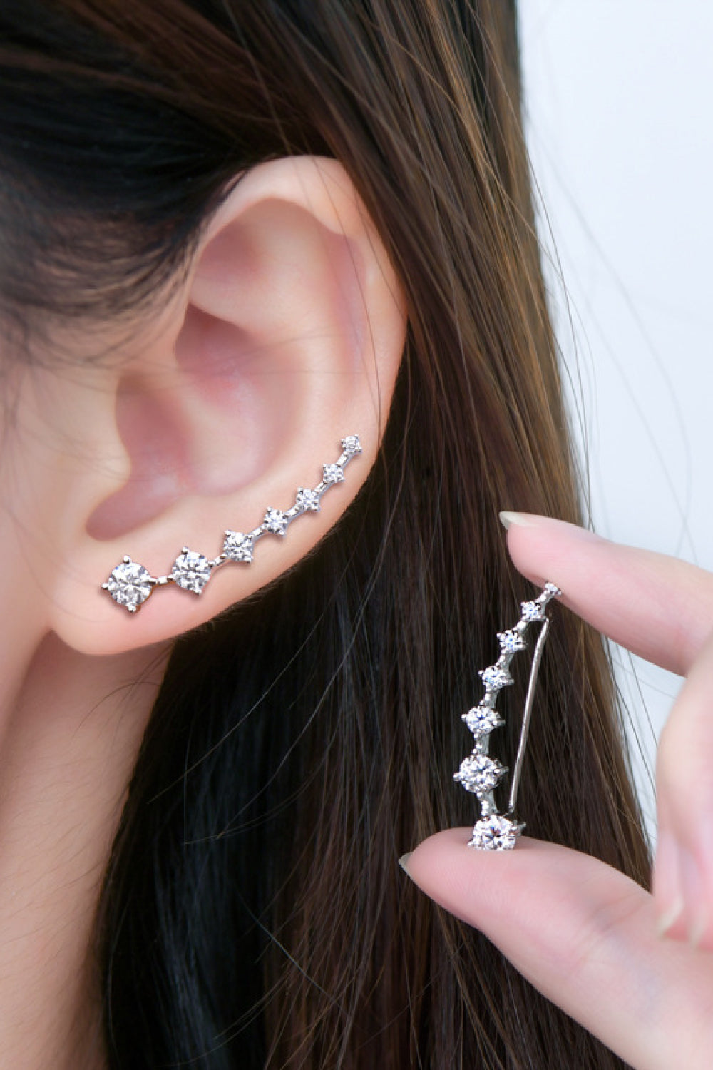 1.9 Carat Sparkala™ Platinum-Plated 925 Sterling Silver Earrings