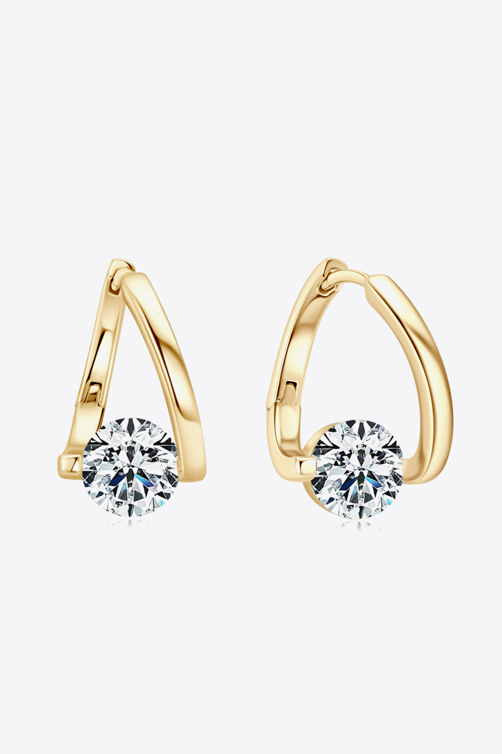 2 Carat Sparkala™ Platinum-Plated 925 Sterling Silver Heart Earrings