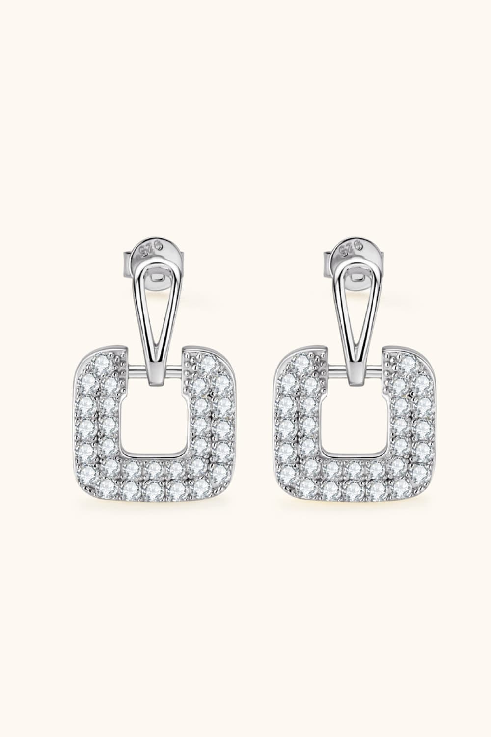 1.68 Carat Sparkala™ Platinum-Plated 925 Sterling Silver Drop Earrings
