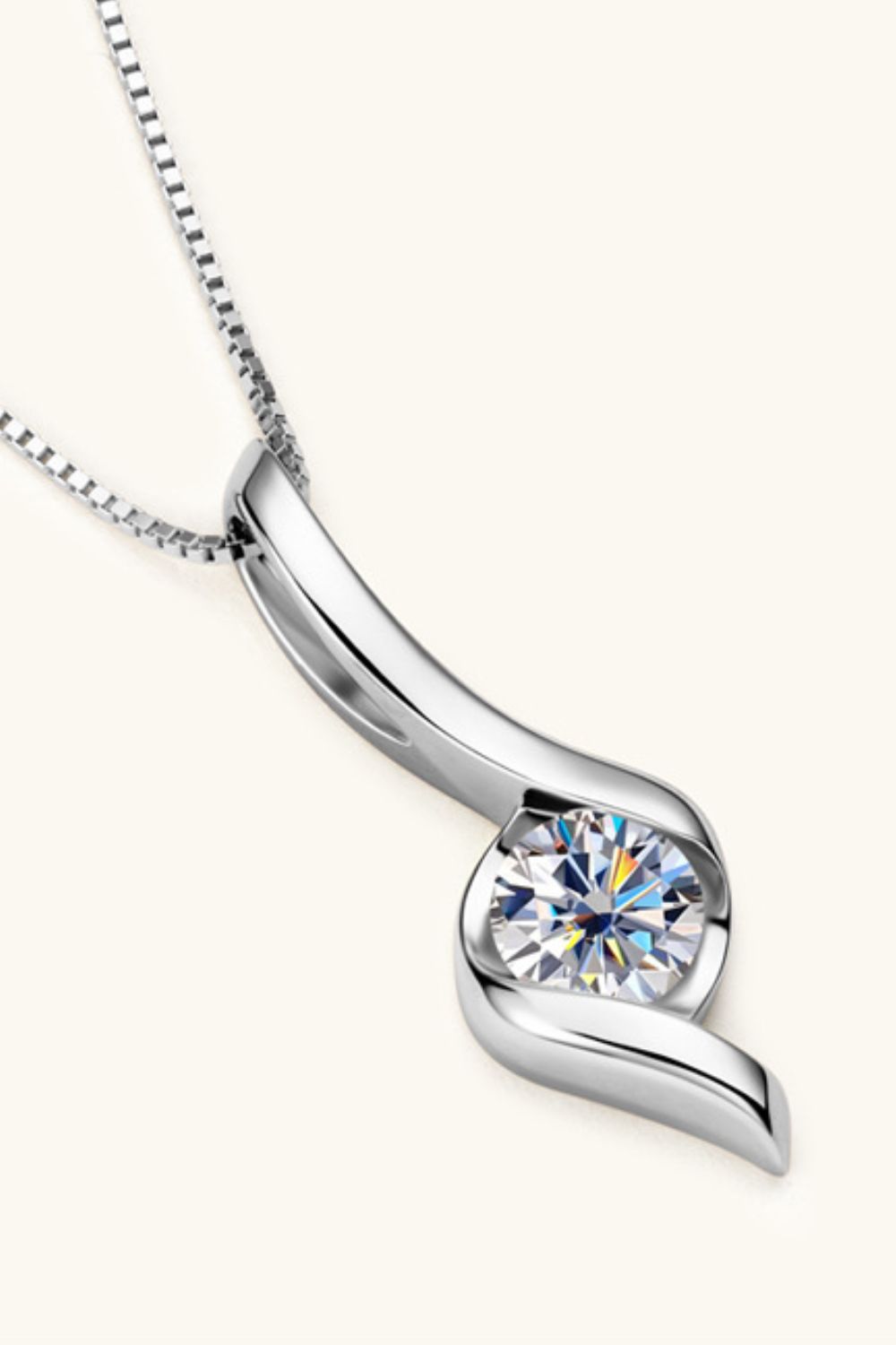 1 Carat Sparkala™ Platinum-Plated 925 Sterling Silver Necklace