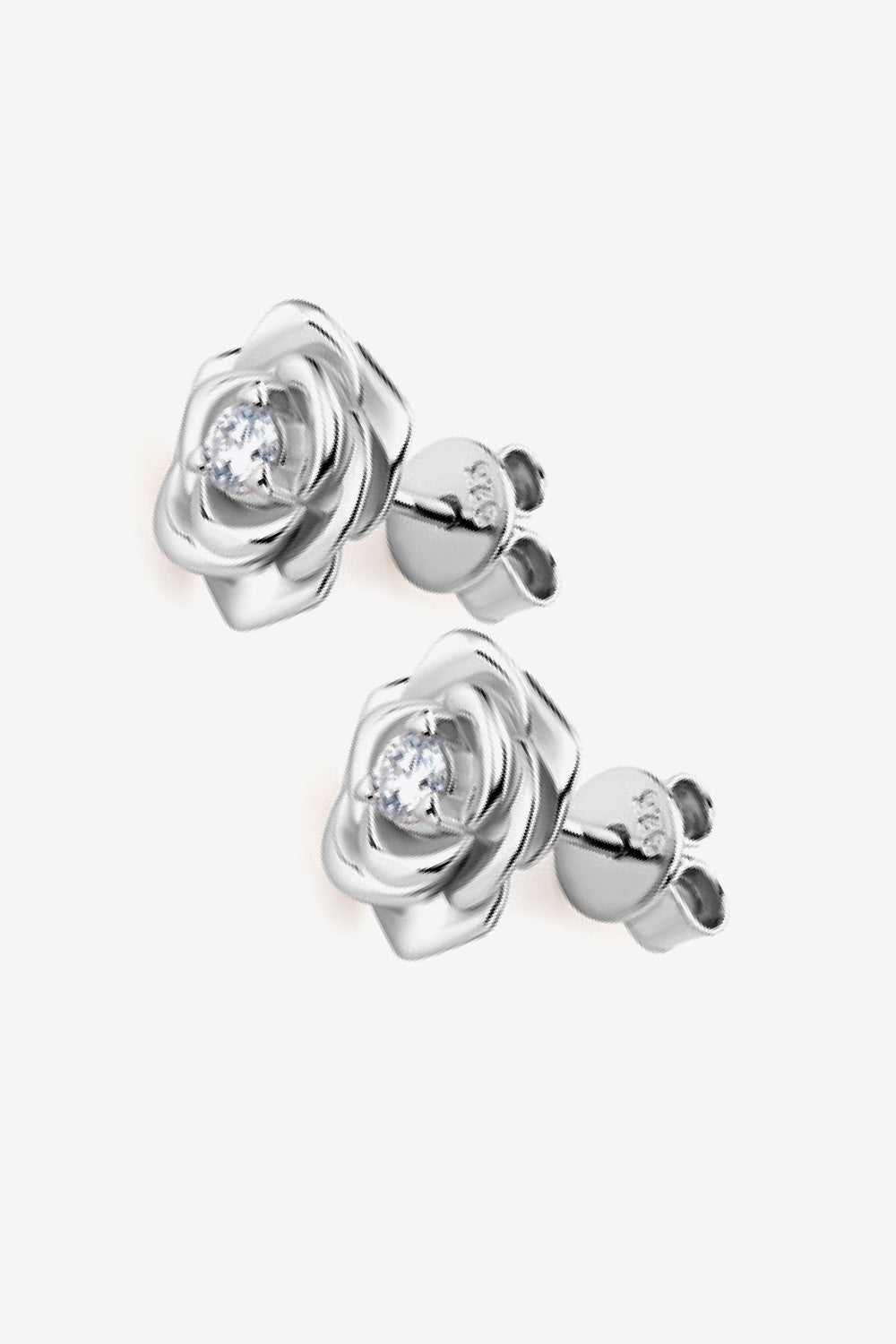 Adored Sparkala™ Flower 925 Sterling Silver Earrings (Platinum-Plated Fine Silver)