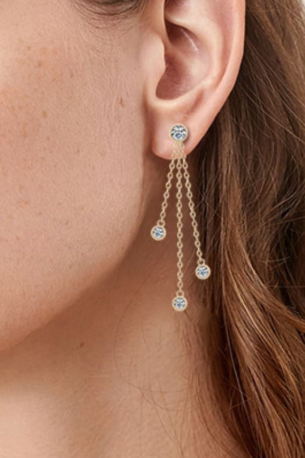 1.2 Carat Sparkala™ Layered Chain Earrings
