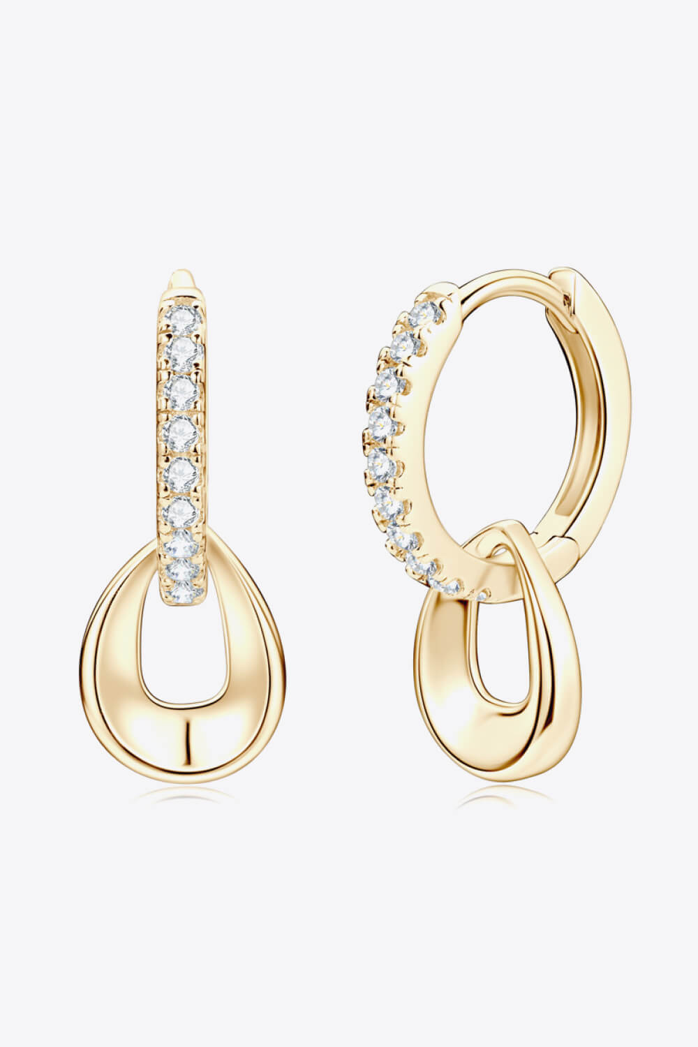 925 Sterling Silver Sparkala™ Double Hoop Earrings (Platinum-Plated Fine Silver)