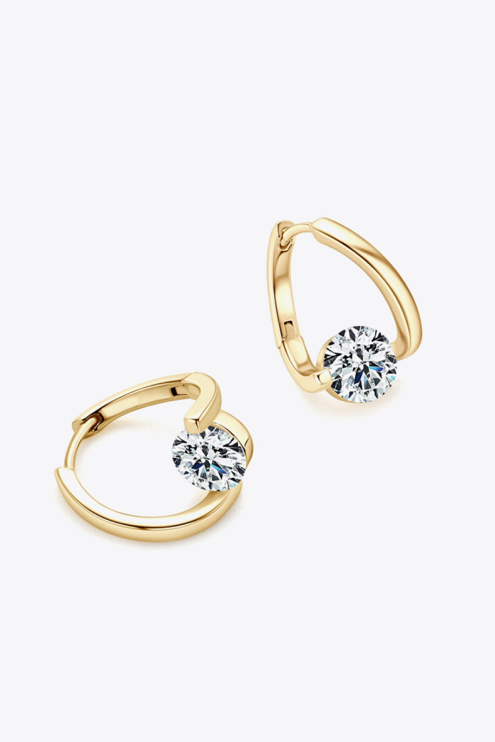 2 Carat Sparkala™ Platinum-Plated 925 Sterling Silver Heart Earrings