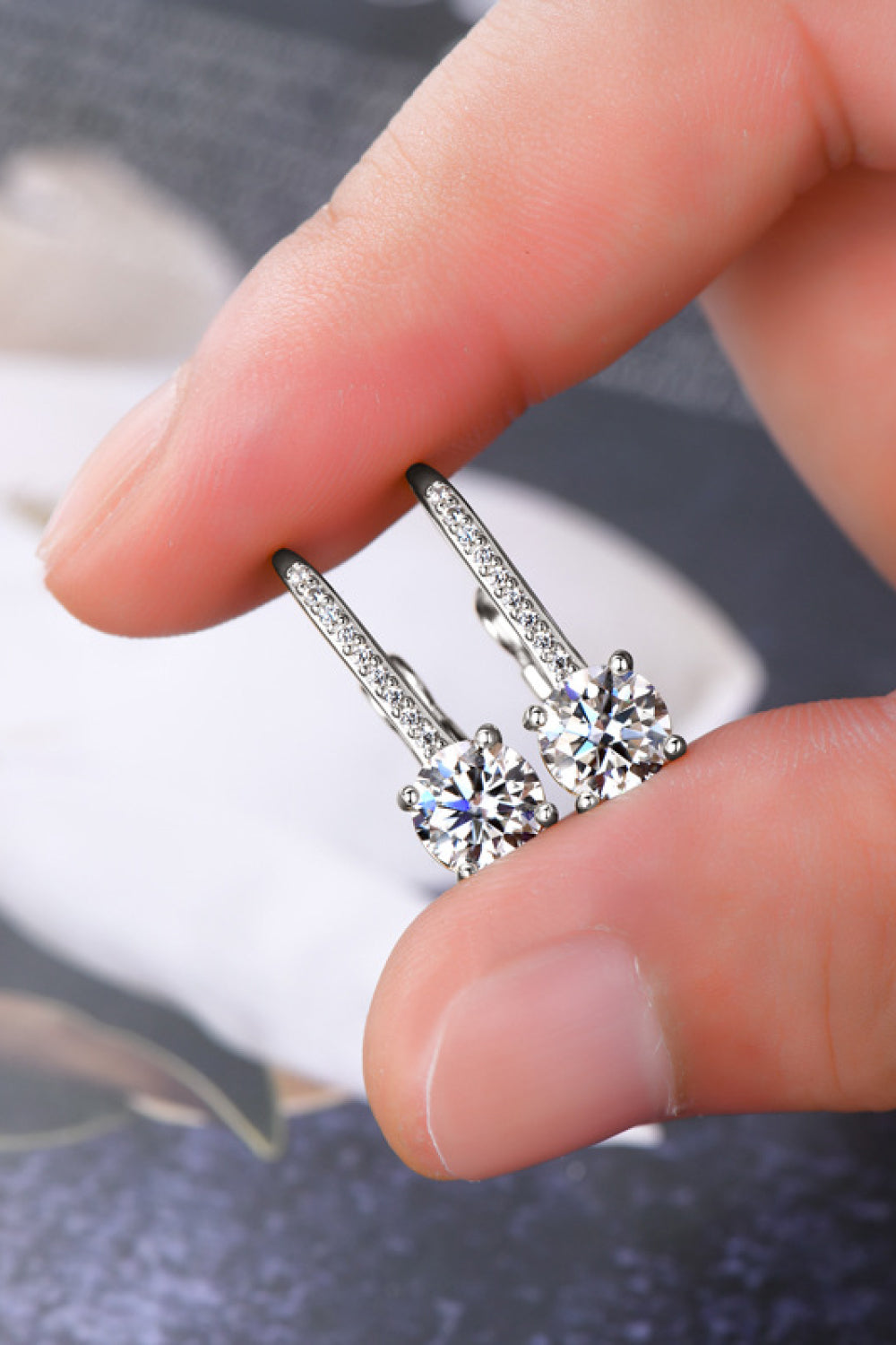 2 Carat Sparkala™ Platinum-Plated 925 Sterling Silver Earrings