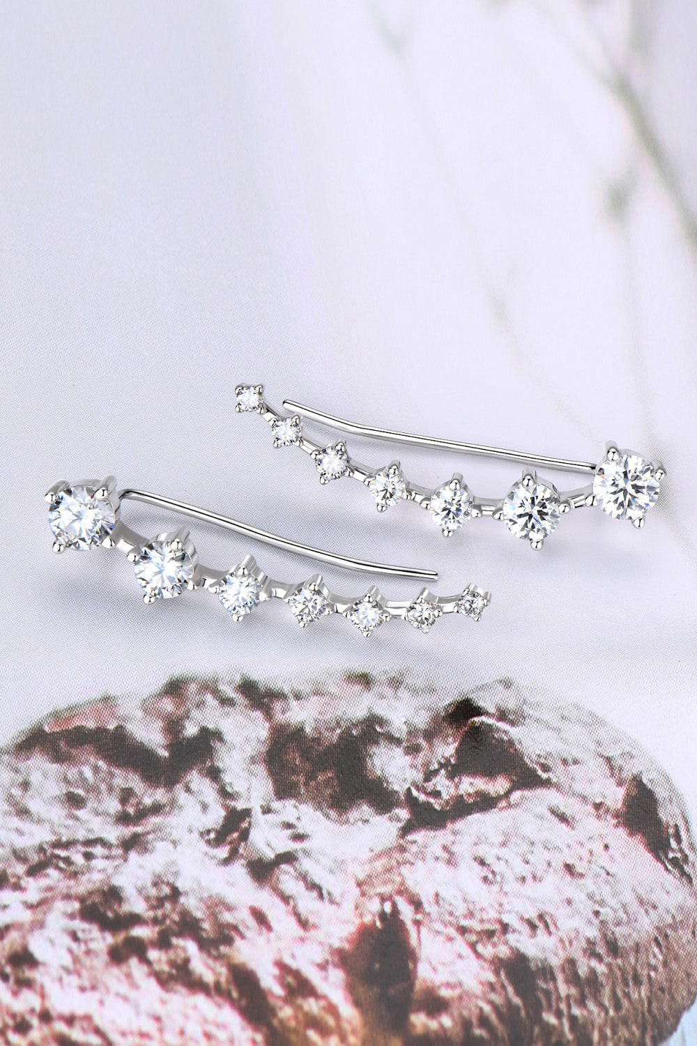 1.9 Carat Sparkala™ Platinum-Plated 925 Sterling Silver Earrings
