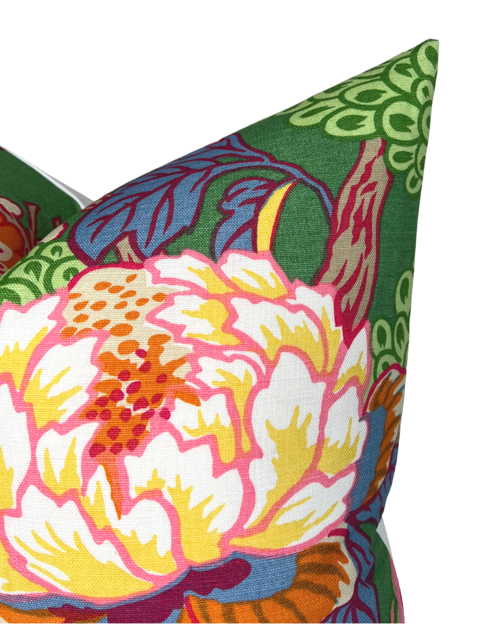 Honshu Pillow Cover in Green, Thibaut Pillows