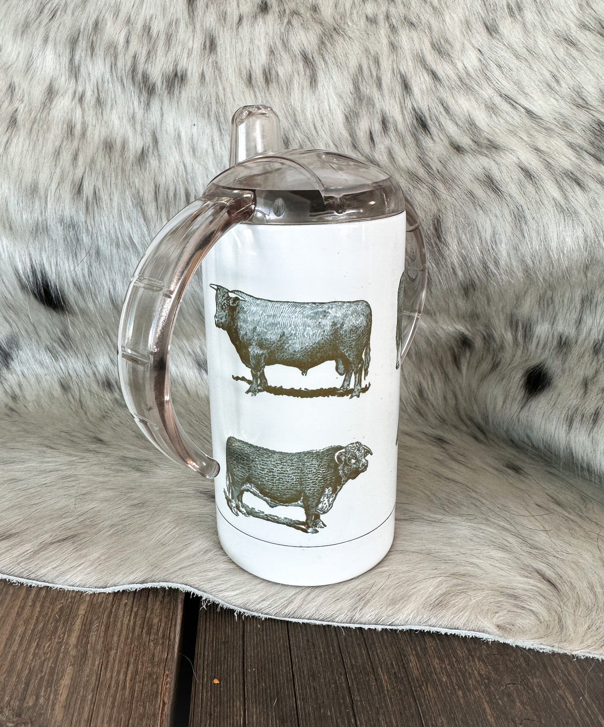 Vintage Cow Sippy Cup