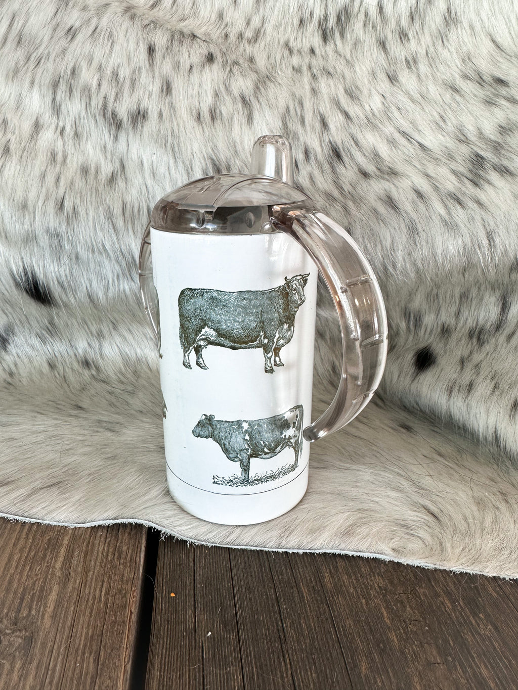 Vintage Cow Sippy Cup