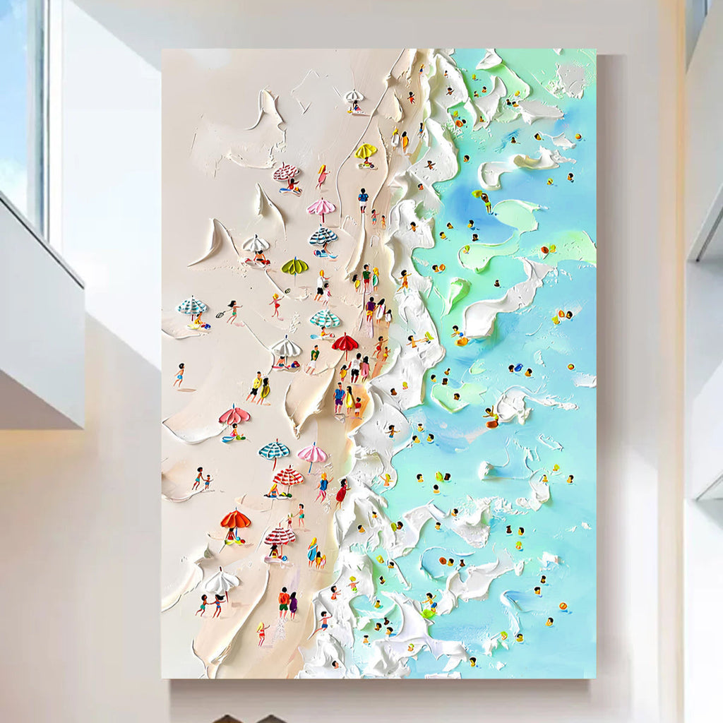 Beachfront Painting Coastal Wall Art