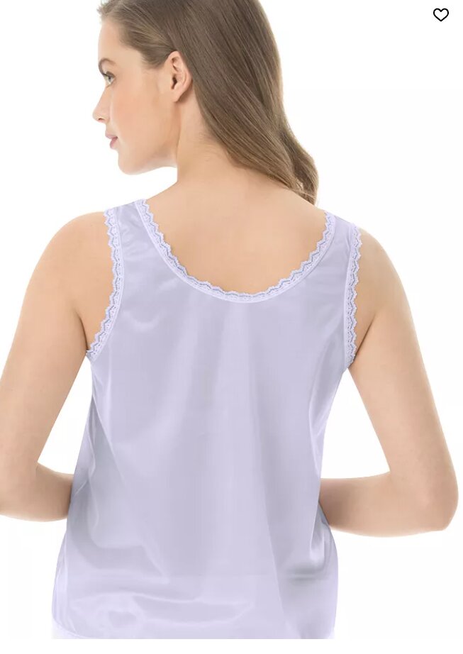 Comfort Choice Womens Plus Lace-Trim Camisole, Size 34-36US